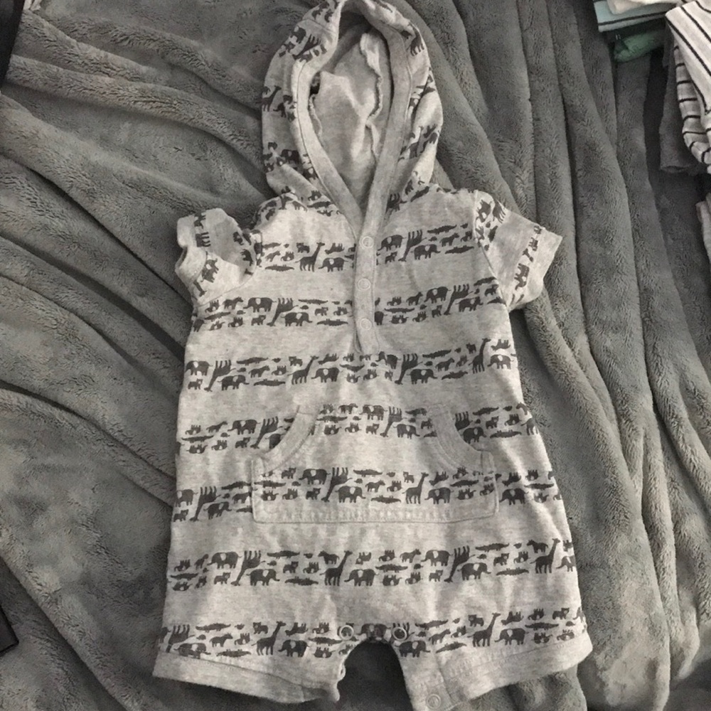 Infant Boy Hooded Bodysuit
